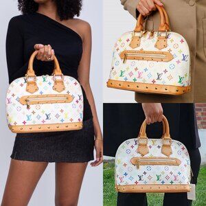 💎✨BEAUTIFUL✨💎 Authentic Louis Vuitton Takashi Murakami Alma NM Multicolor Bag